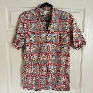 Men’s Reyn Spooner Limited Edition Dietrich Varez. Red, white, blue w/ surfer